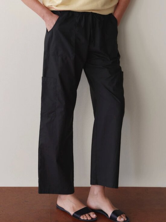 DONNI. Pants - NWT: Donni The Pop Drawstring Cargo Pant Small Black